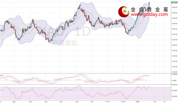 金盛盈富 黄金日线图