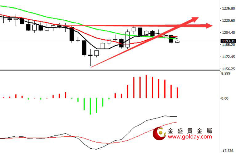 金盛盈富 现货黄金日线图